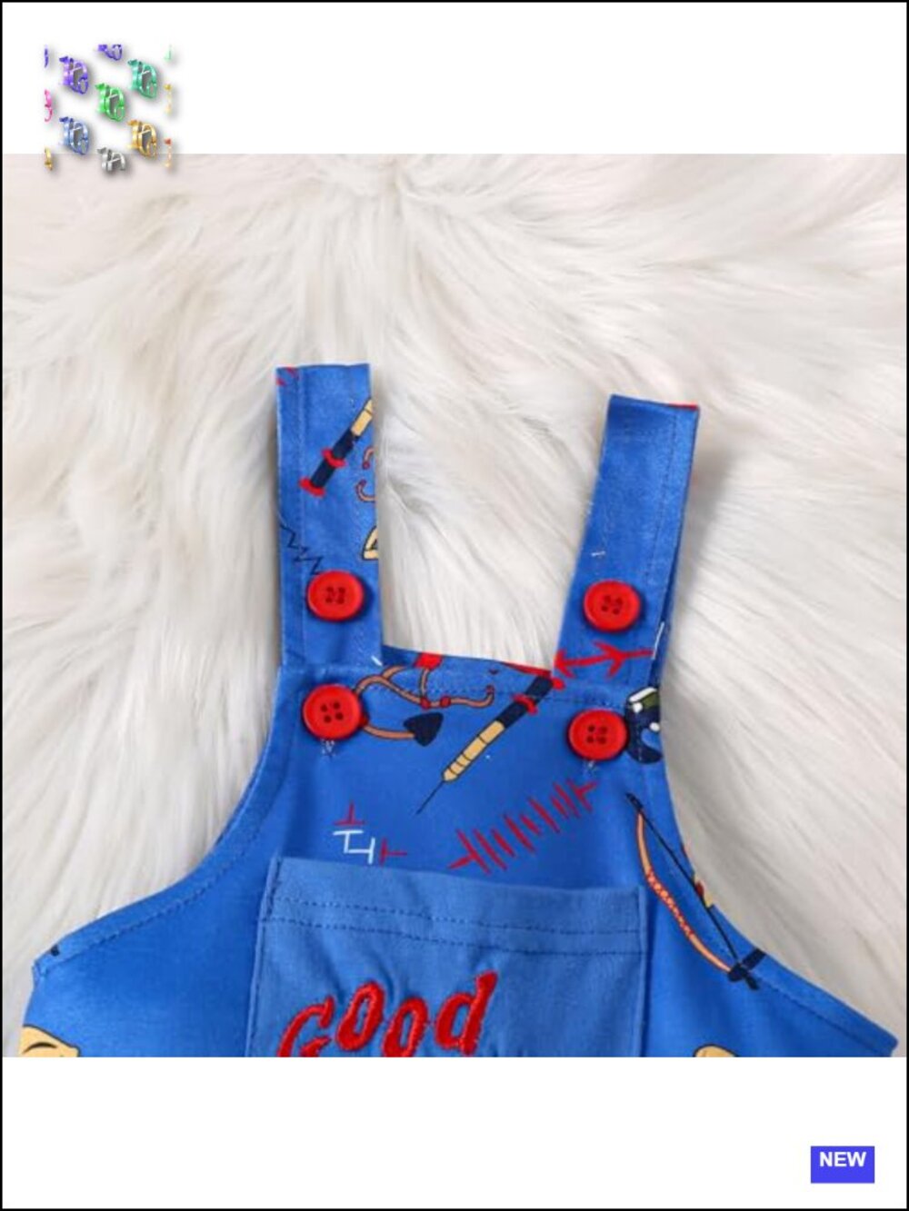 Baby Boy Halloween Costume Chucky Outfit Good Guy Toddler 2pc - Picture 5 of 6